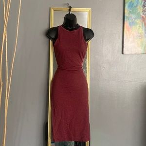 MIDI Jersey Dress with open back